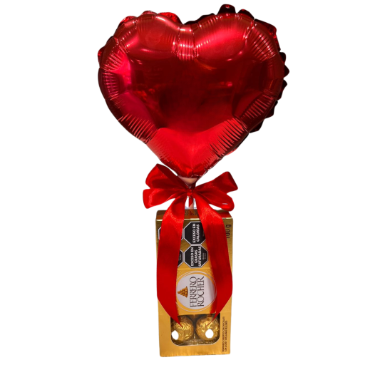 GLOBO ROCHER CORAZON ROJO